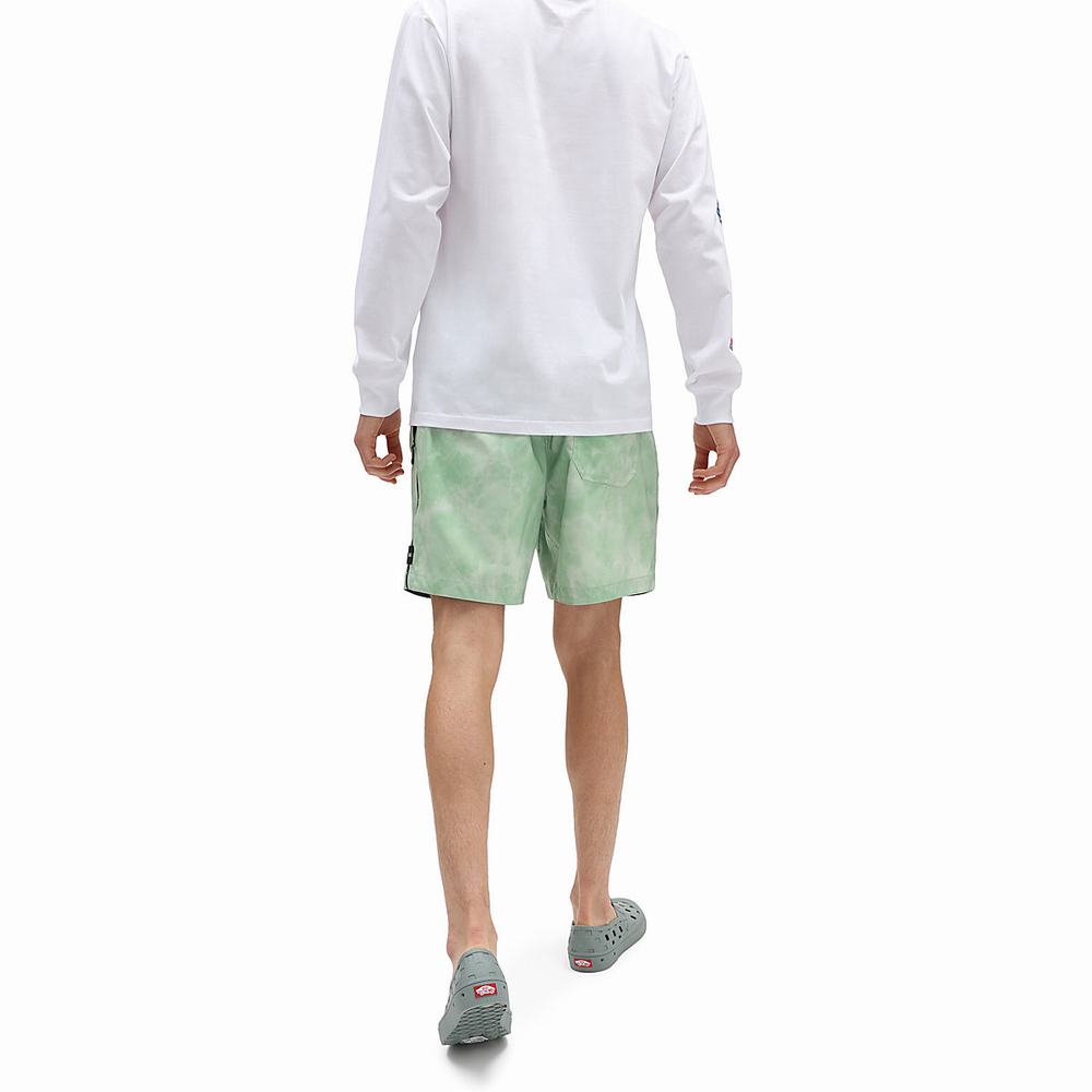 Shorts De Playa Vans Voyage Volley Hombre Verde | JGI296734