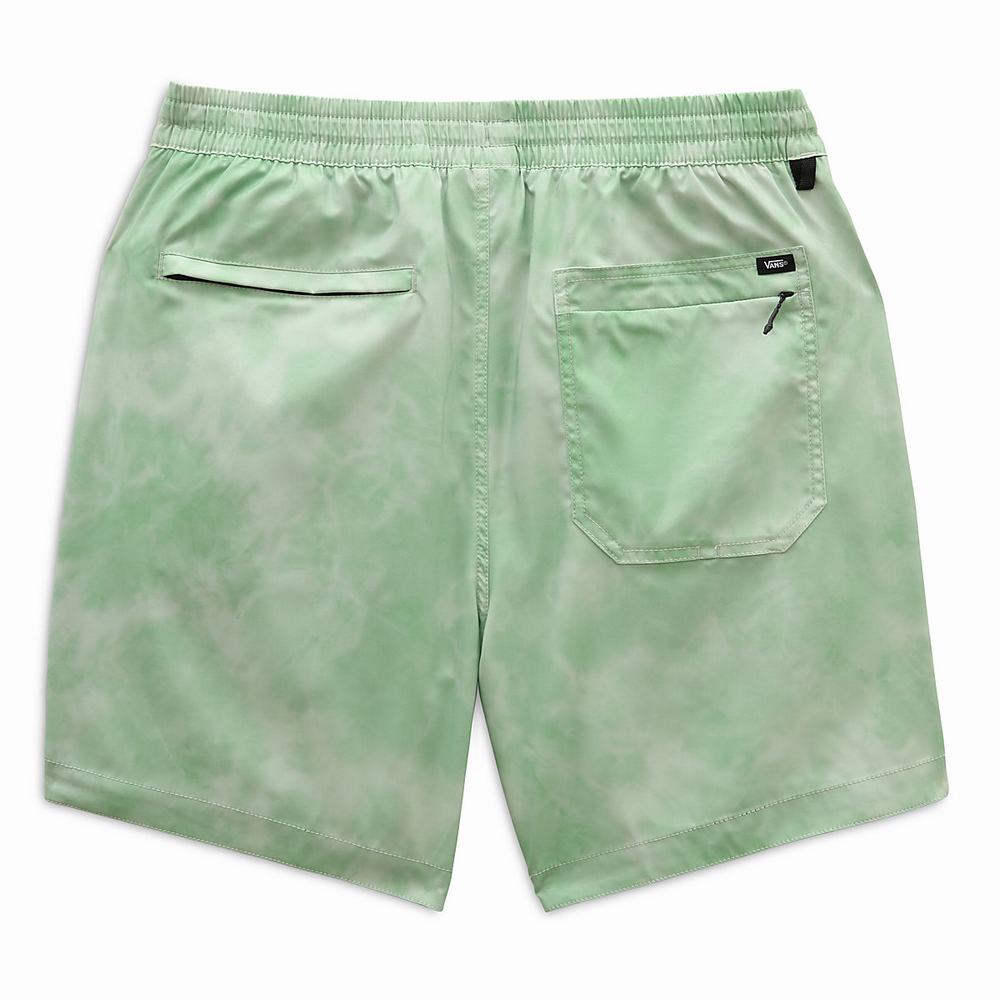 Shorts De Playa Vans Voyage Volley Hombre Verde | JGI296734