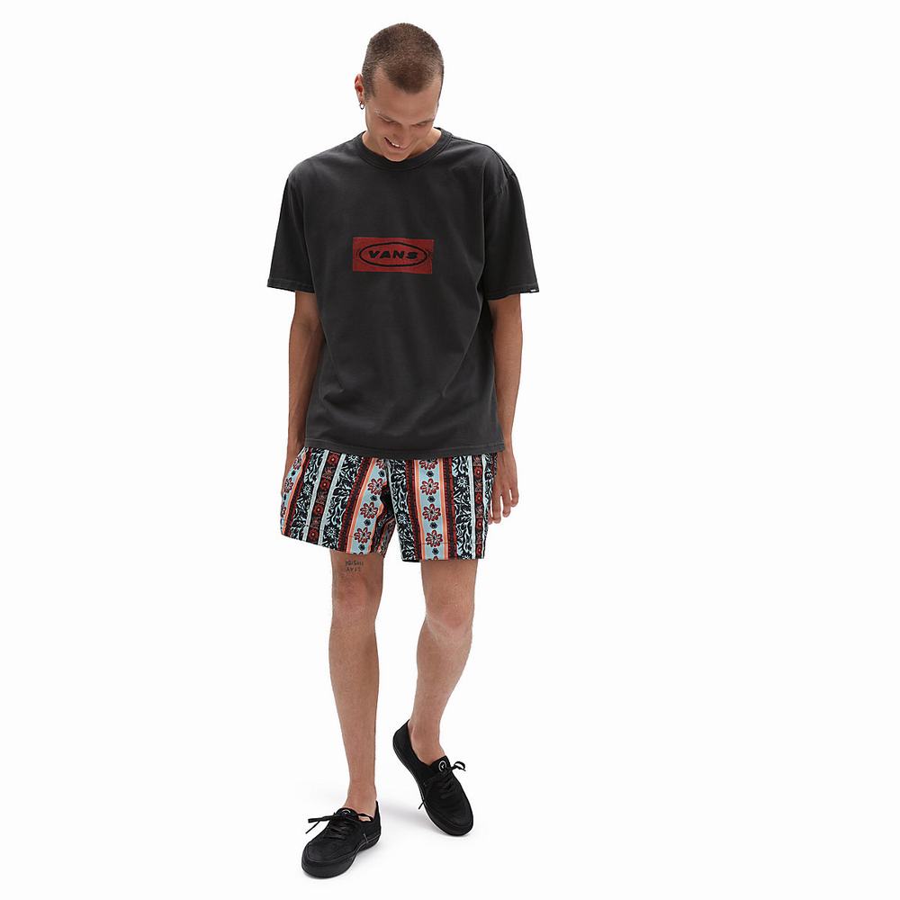 Shorts De Playa Vans X Curren X Knost Reversible Hombre Negras | PGX305917