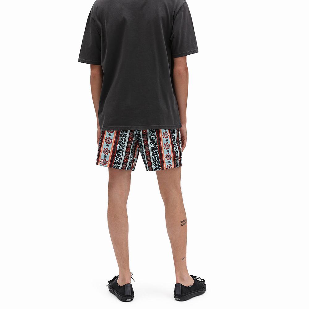 Shorts De Playa Vans X Curren X Knost Reversible Hombre Negras | PGX305917