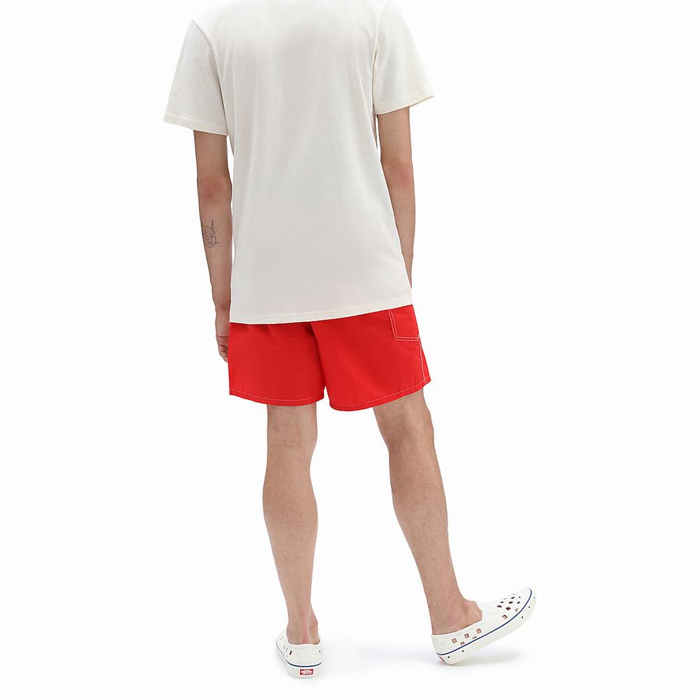 Shorts De Playa Vans X Yucca Fins Hombre Rojas | YSX473805