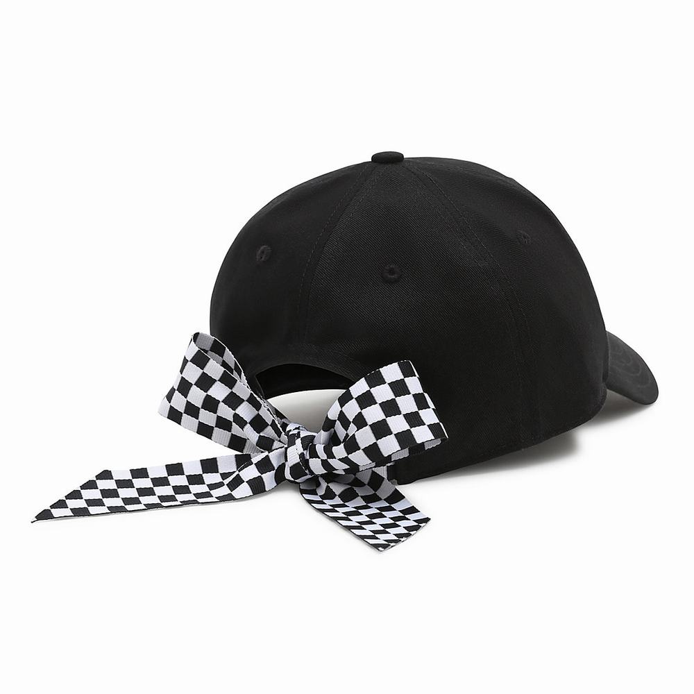 Sombreros Vans Bow Back Mujer Negras/Blancas | DMB825937