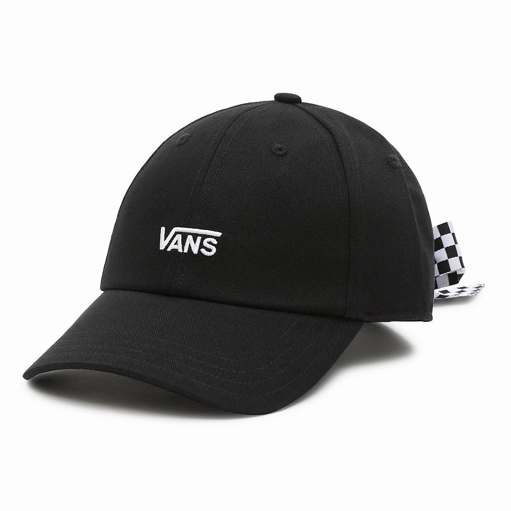 Sombreros Vans Bow Back Mujer Negras/Blancas | DMB825937