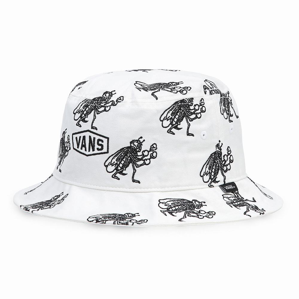 Sombreros Vans Checkerboard Research Undertone II Bucket Hombre Blancas | RHE780649