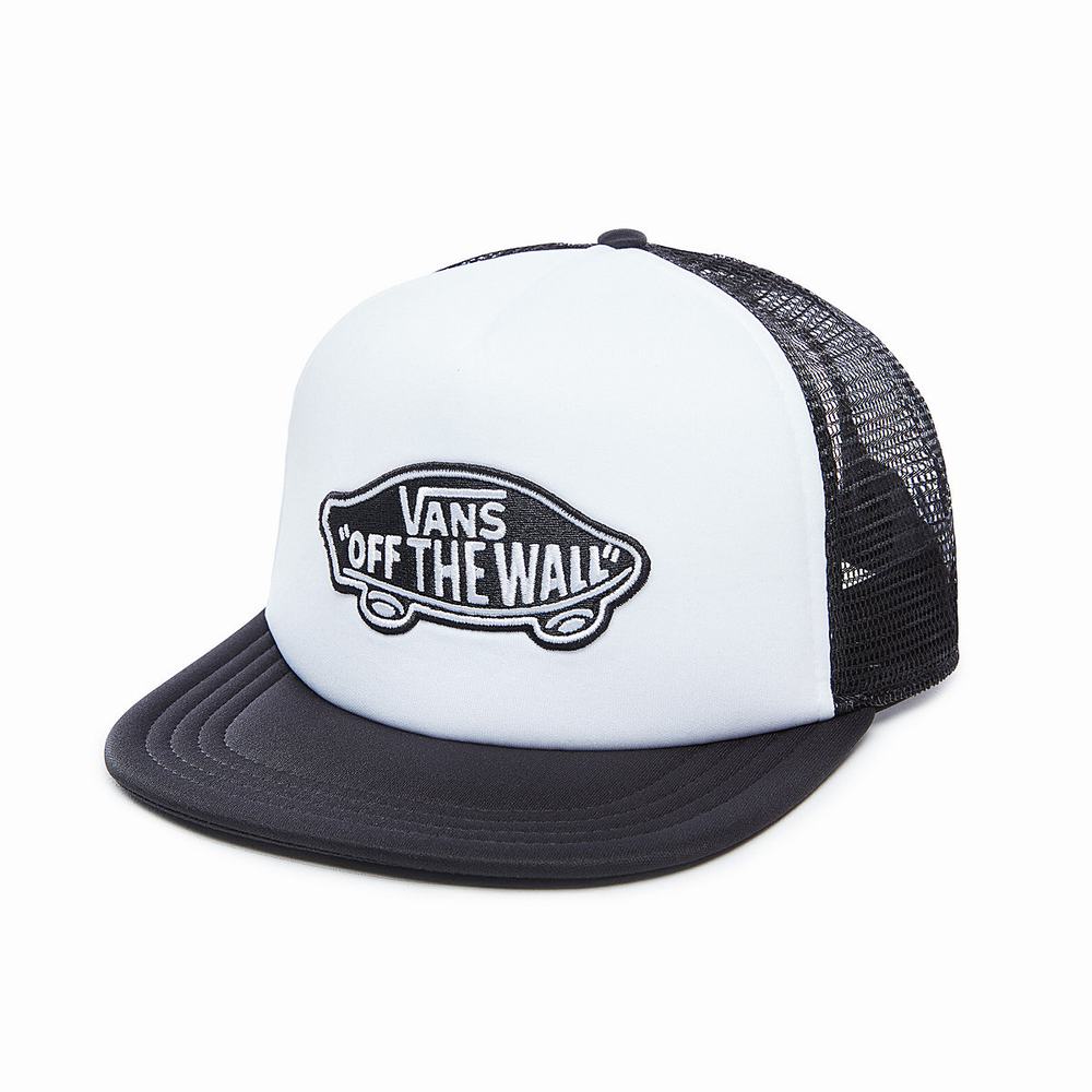 Sombreros Vans Classic Patch Trucker Hombre Blancas | PMR368072