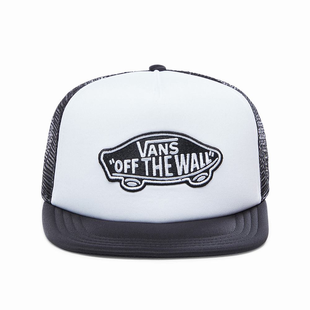 Sombreros Vans Classic Patch Trucker Hombre Blancas | PMR368072