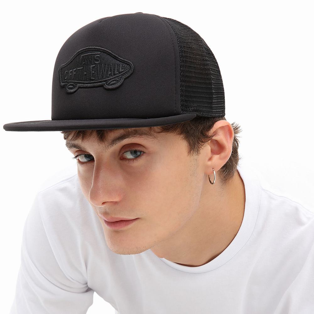 Sombreros Vans Classic Patch Trucker Hombre Negras | YUD938705