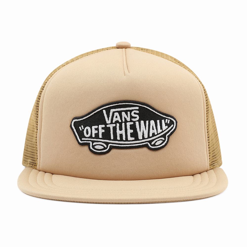 Sombreros Vans Classic Patch Trucker Hombre Beige | ZCS068917