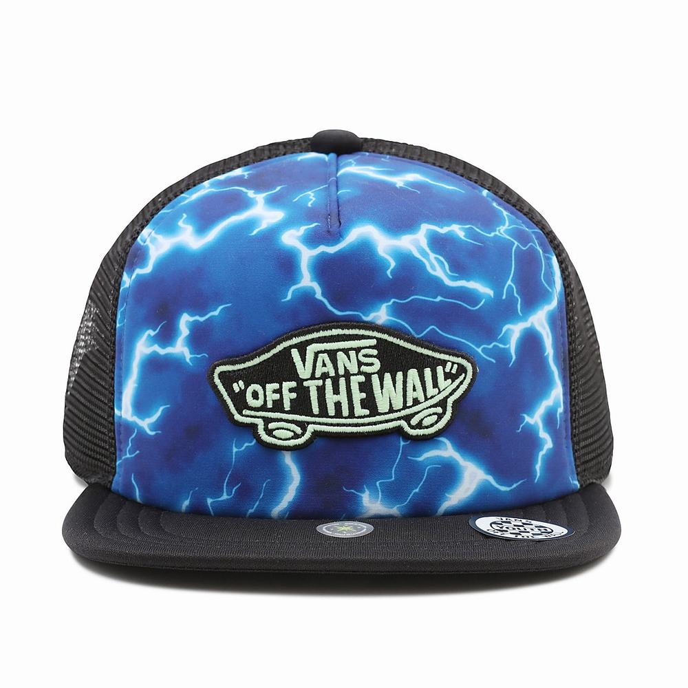 Sombreros Vans Classic Patch Trucker Plus Niños Azules | AUR142570