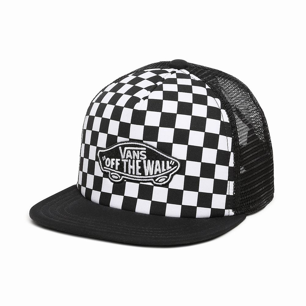 Sombreros Vans Classic Patch Trucker Plus Hat (8-14+ years) Niños Negras/Blancas | GNS891560