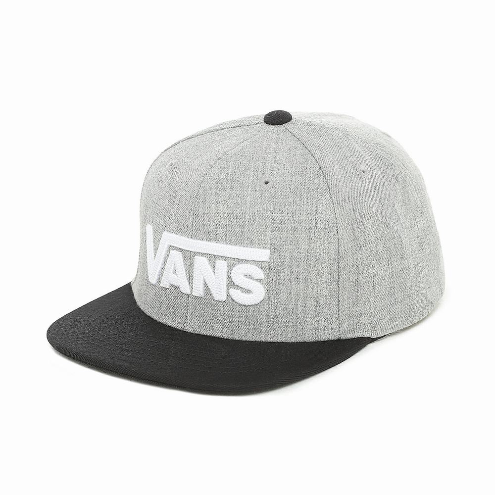 Sombreros Vans Drop V Snapback Hat (8-14+ years) Niños Gris | ULO635421