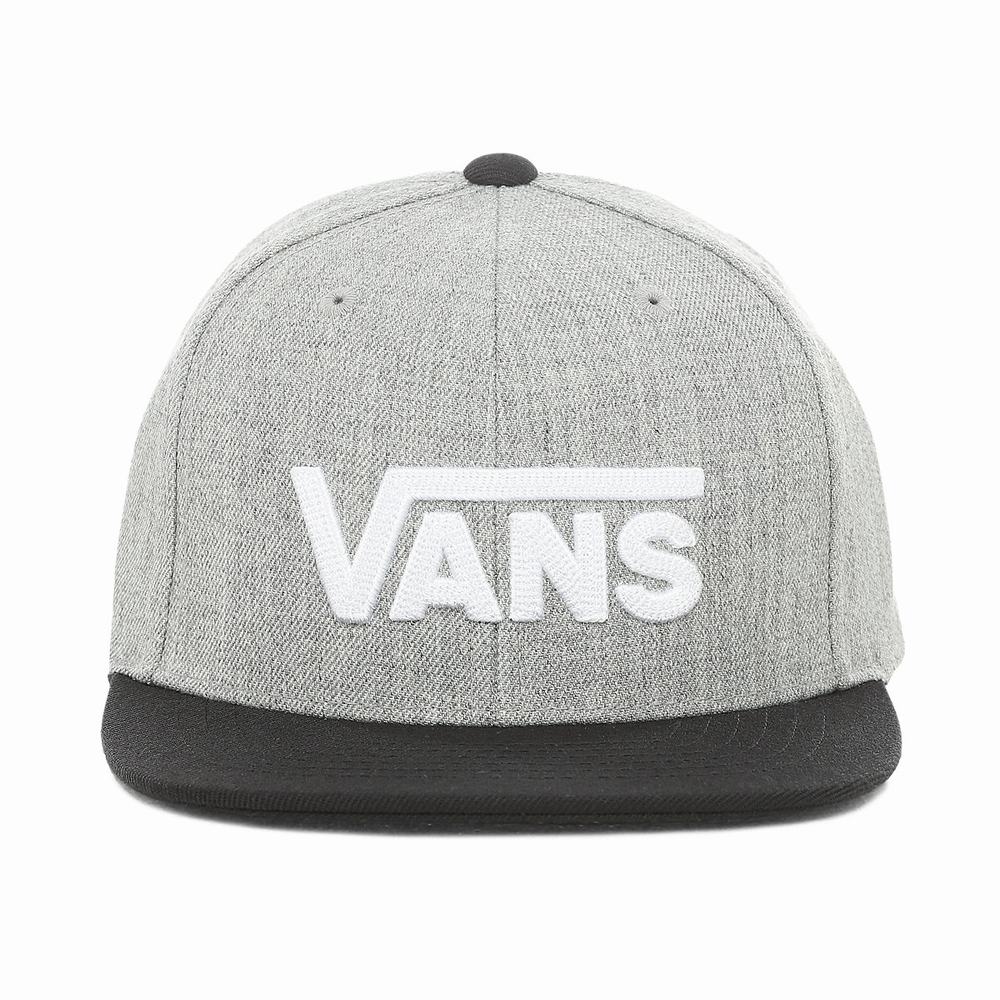 Sombreros Vans Drop V Snapback Hat (8-14+ years) Niños Gris | ULO635421