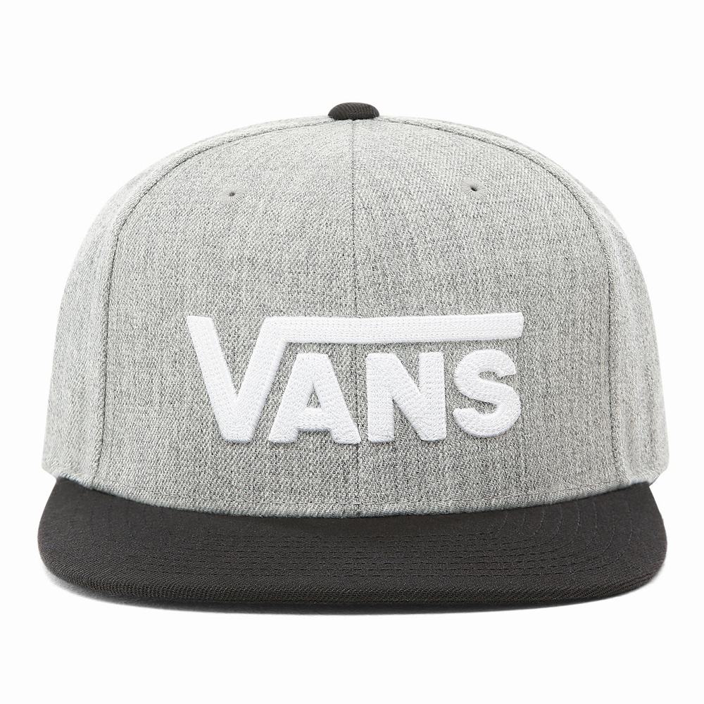 Sombreros Vans Drop V Snapback Hombre Gris | GSW601289