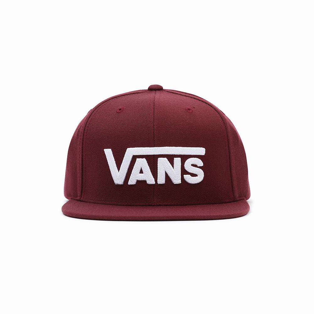 Sombreros Vans Drop V Snapback Hombre Rojas | WQN492106