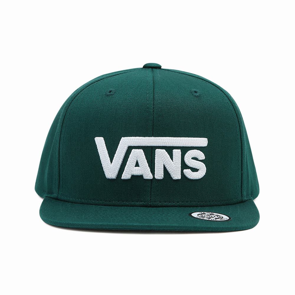 Sombreros Vans Drop V Snapback Niños Verde | SFO670452