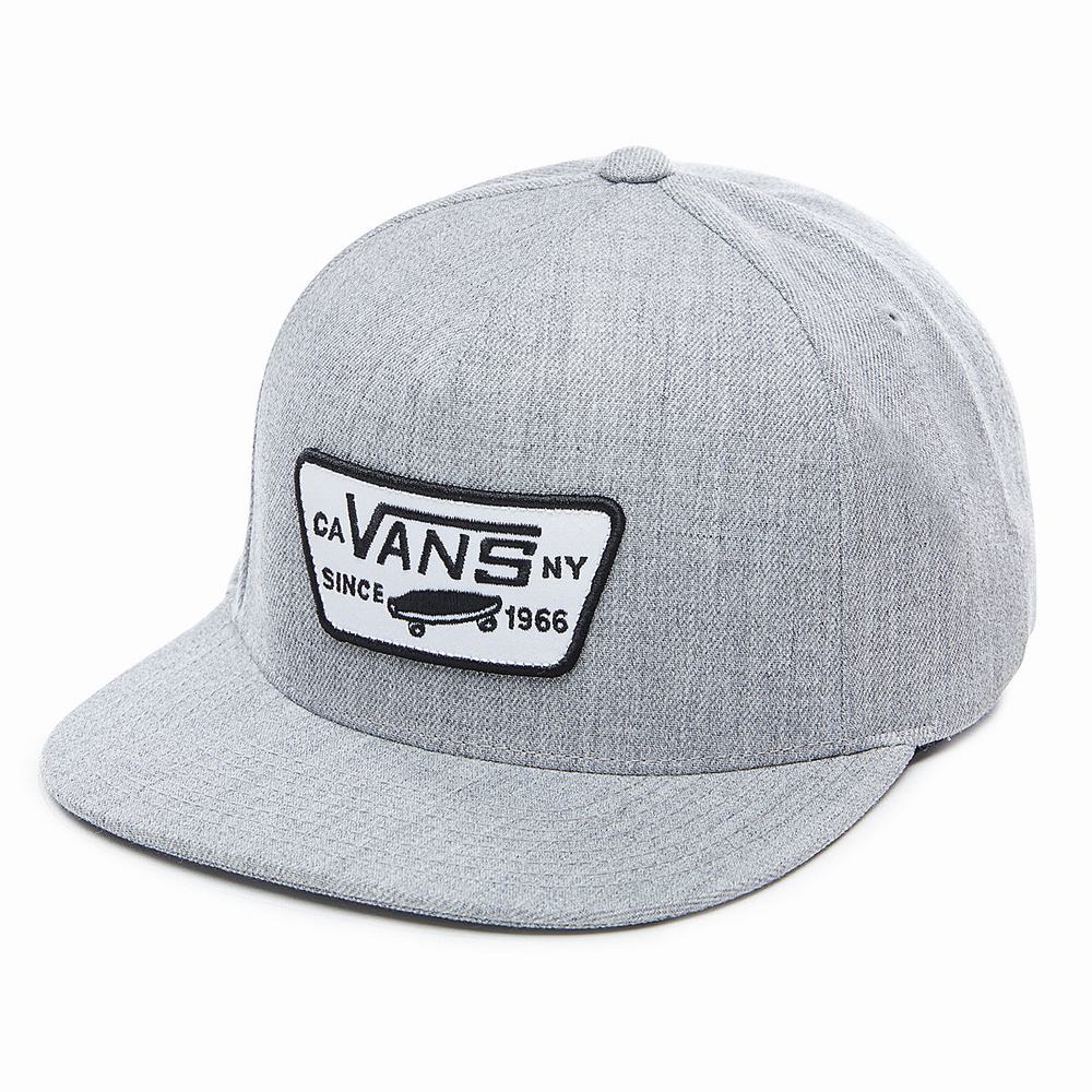 Sombreros Vans Full Patch Snapback Hombre Gris | HXY716594