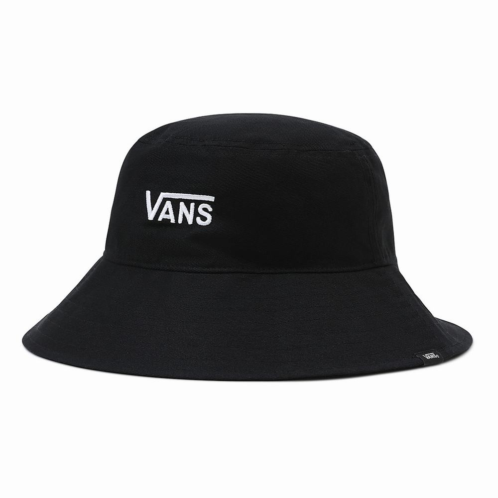 Sombreros Vans Level Up Bucket Mujer Negras/Blancas | WSM598473