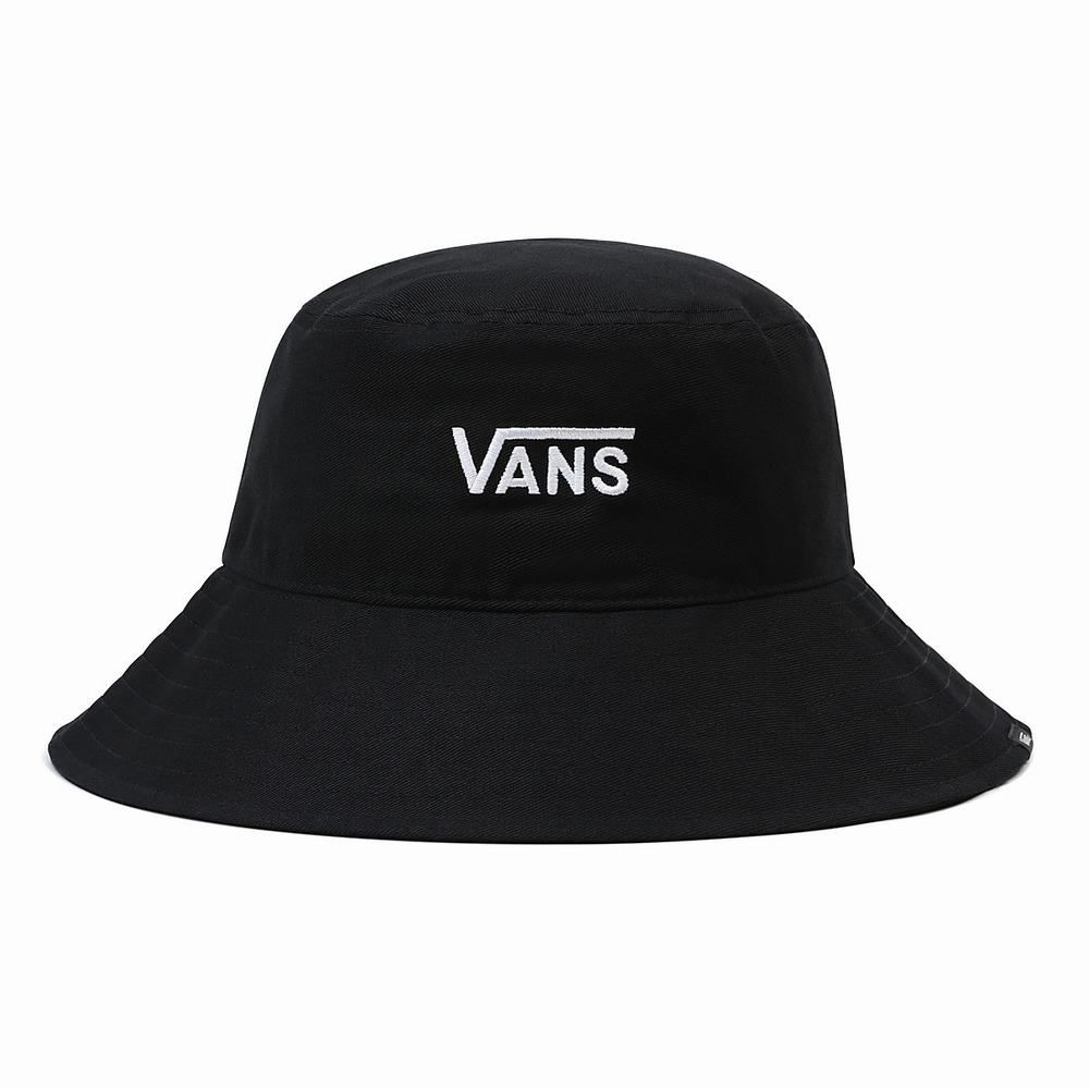 Sombreros Vans Level Up Bucket Mujer Negras/Blancas | WSM598473