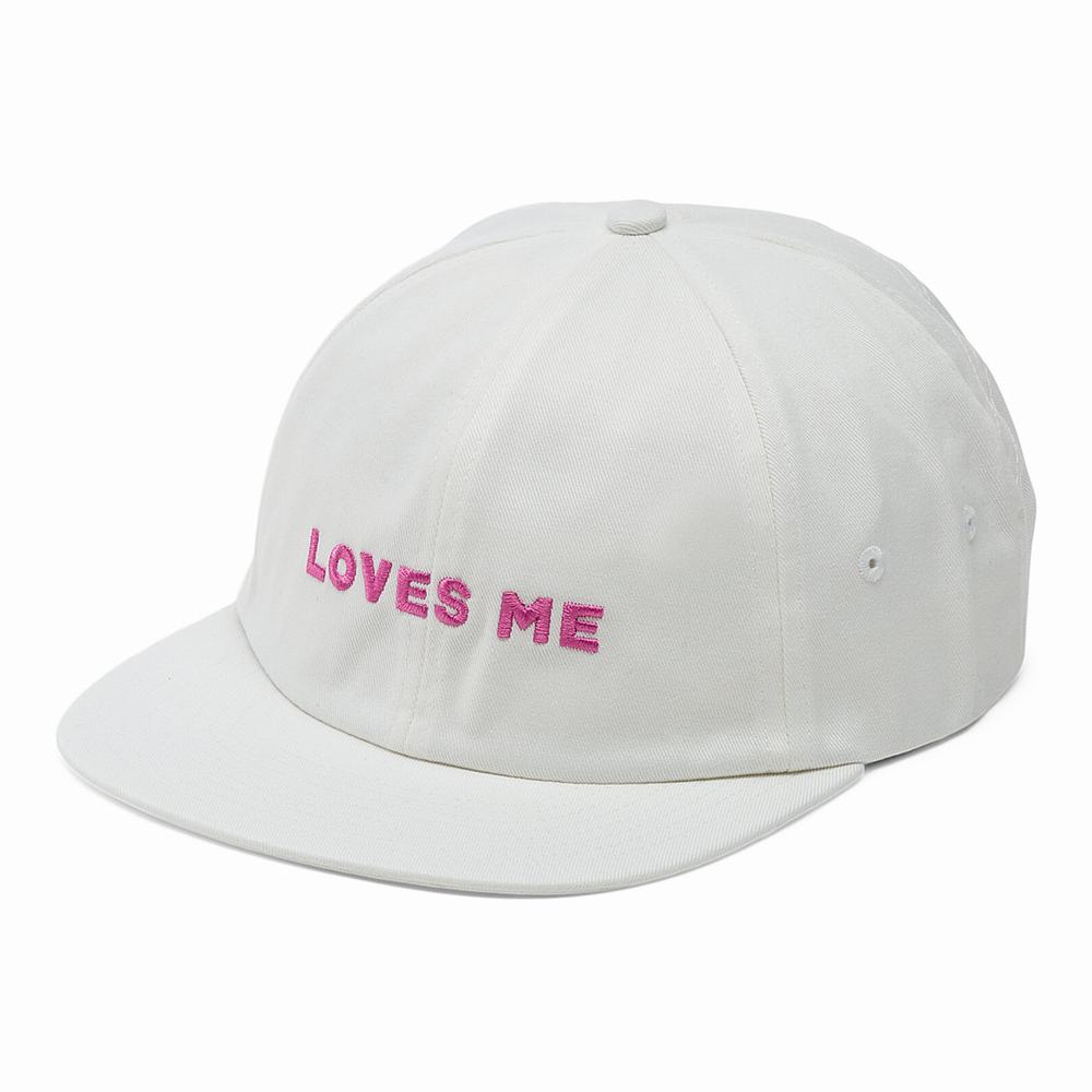 Sombreros Vans Loves Me Jockey Hombre Blancas | ACK895472