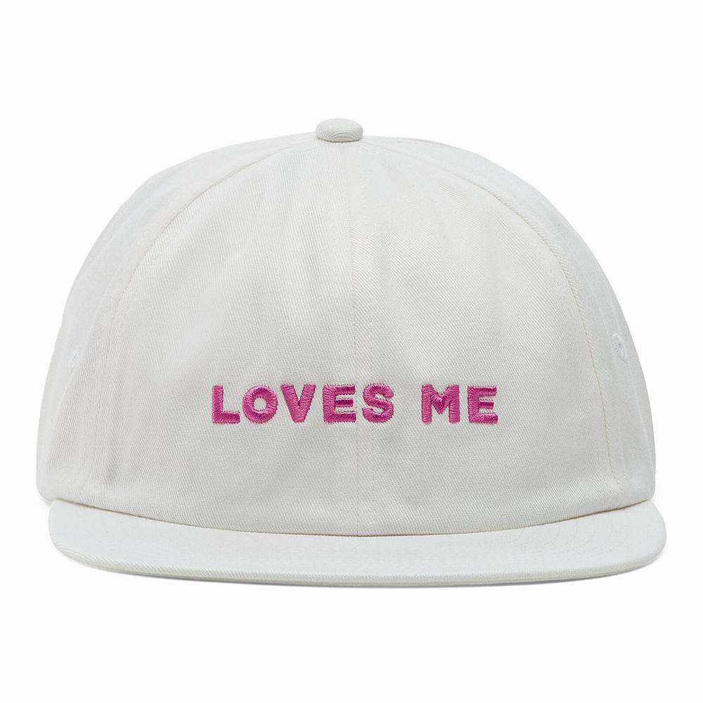 Sombreros Vans Loves Me Jockey Hombre Blancas | ACK895472