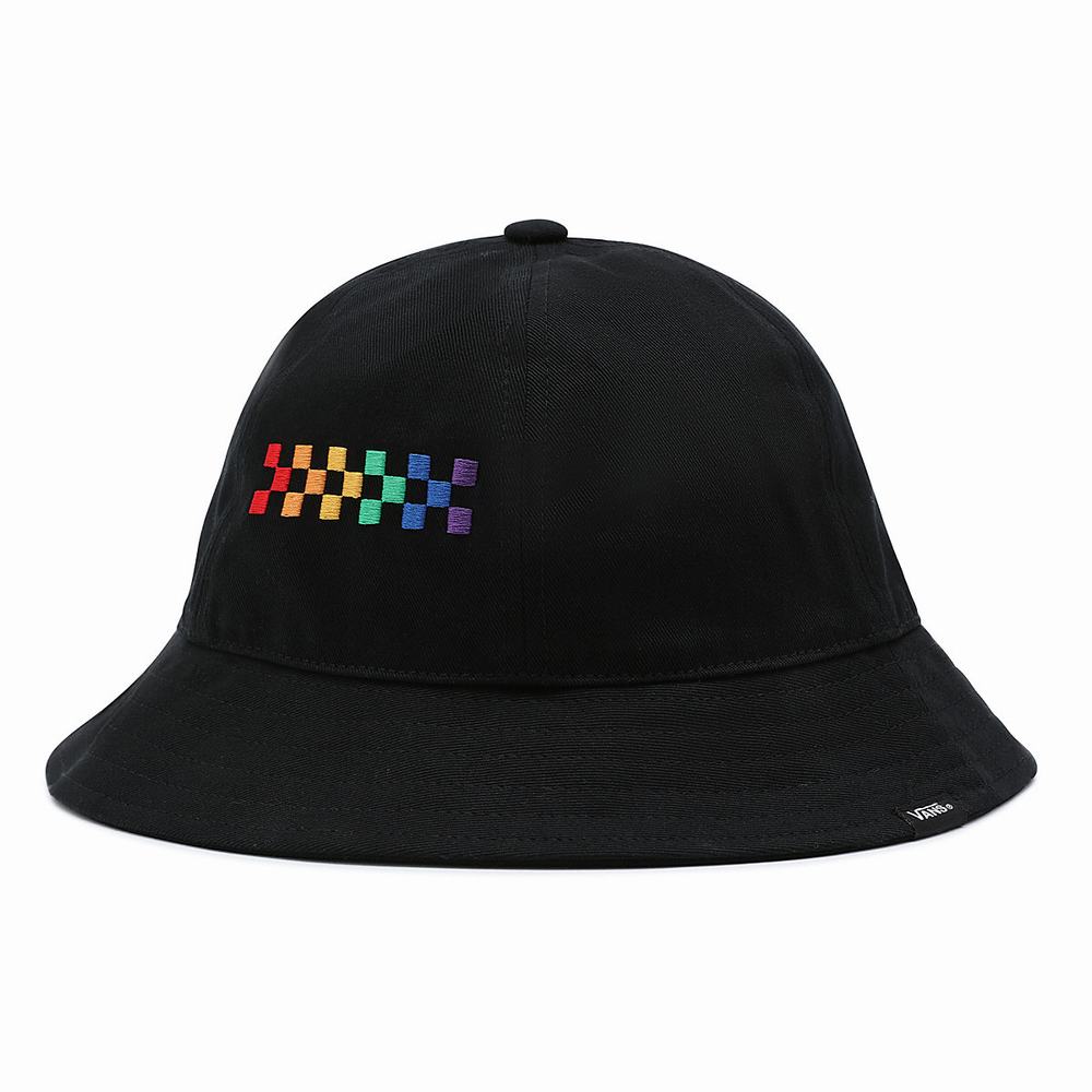 Sombreros Vans PRIDE Bucket Mujer Negras | UDV123860