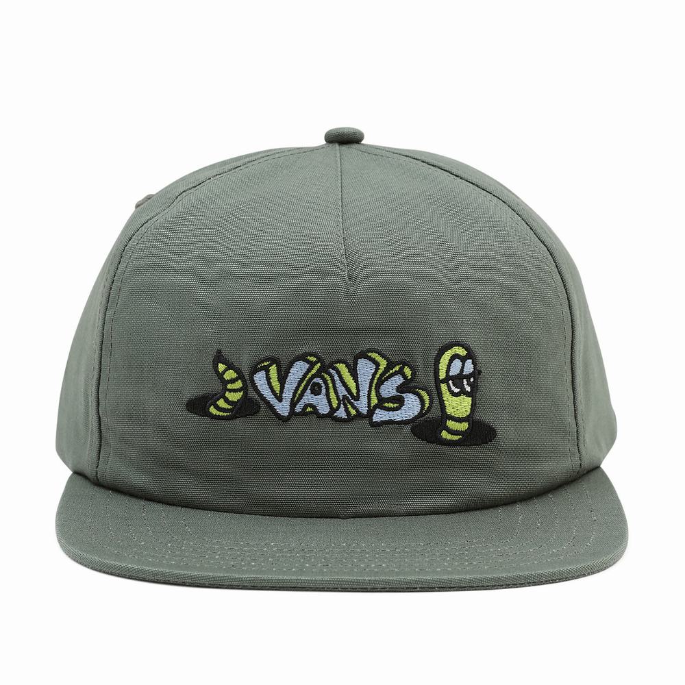 Sombreros Vans Skate Classics Shallow Unstructured Hombre Verde | EHY597628