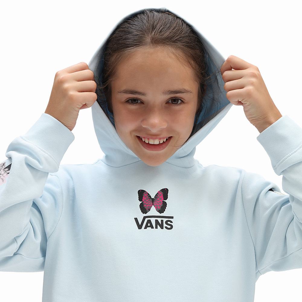 Sudadera Con Capucha Vans Butterfly Floral (8-14 years) Niños Azules | NBY359284