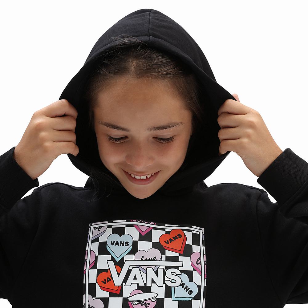 Sudadera Con Capucha Vans Candy Heart (8-14 years) Niños Negras | DYC913764