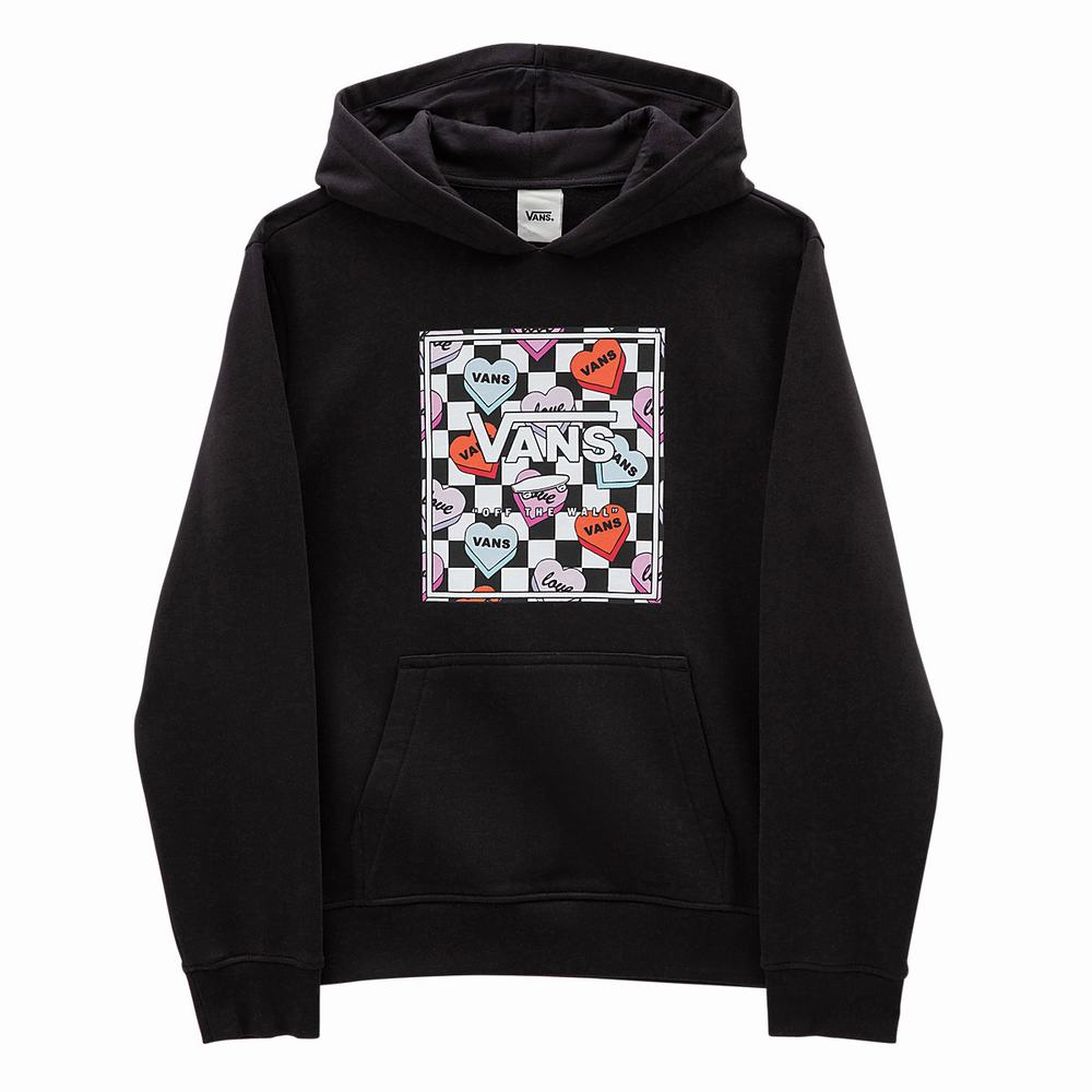 Sudadera Con Capucha Vans Candy Heart (8-14 years) Niños Negras | DYC913764