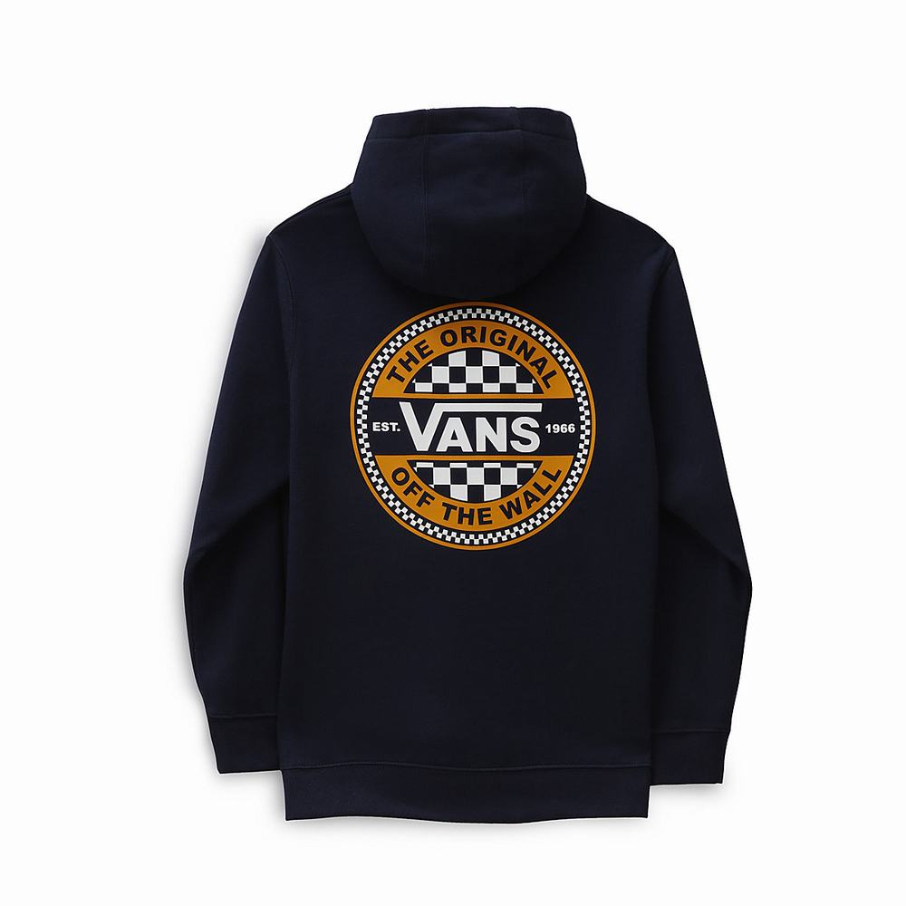 Sudadera Con Capucha Vans Circled Checker (8-14 years) Niños Azules | TIQ601378