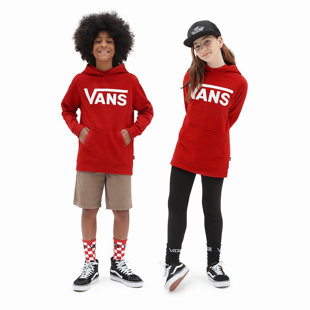 Sudadera Con Capucha Vans Classic (8-14 years) Niños Rojas | EUF698174