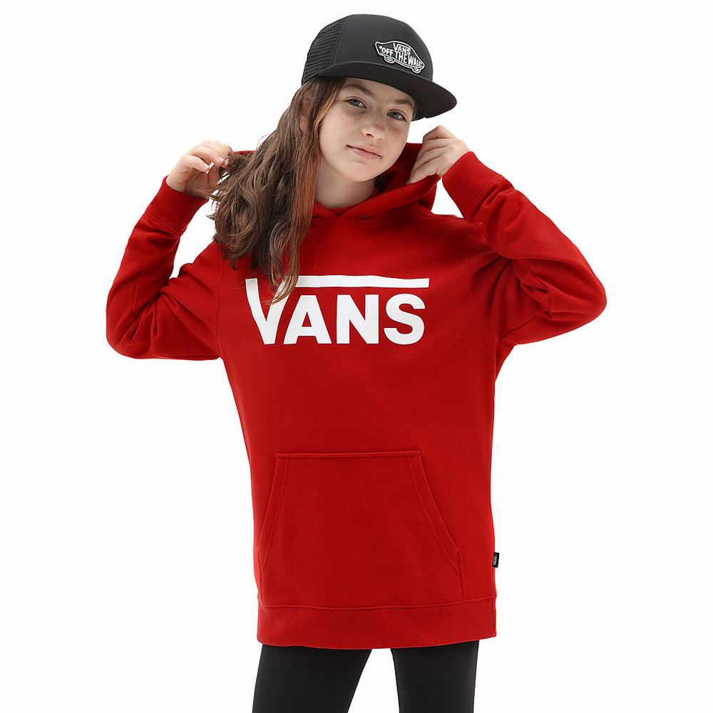 Sudadera Con Capucha Vans Classic (8-14 years) Niños Rojas | EUF698174