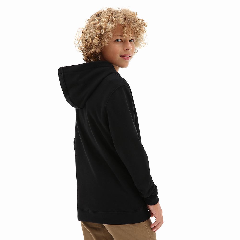 Sudadera Con Capucha Vans Classic (8-14+ years) Niños Negras/Blancas | UPT175842