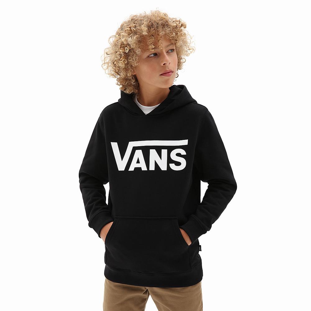 Sudadera Con Capucha Vans Classic (8-14+ years) Niños Negras/Blancas | UPT175842