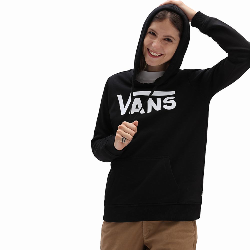 Sudadera Con Capucha Vans Classic V Mujer Negras | TDJ590137