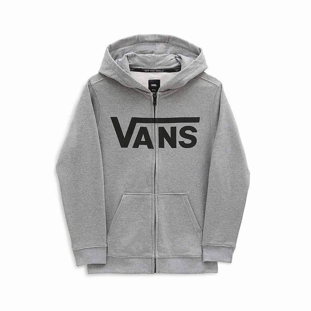 Sudadera Con Capucha Vans Classic Zip II (8-14+ years) Niños Gris | SJG651794