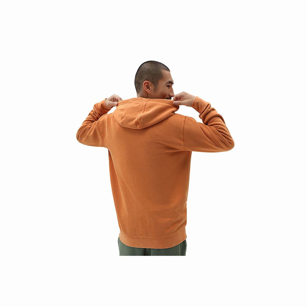 Sudadera Con Capucha Vans ComfyCush Wash Hombre Naranjas | HCO402197