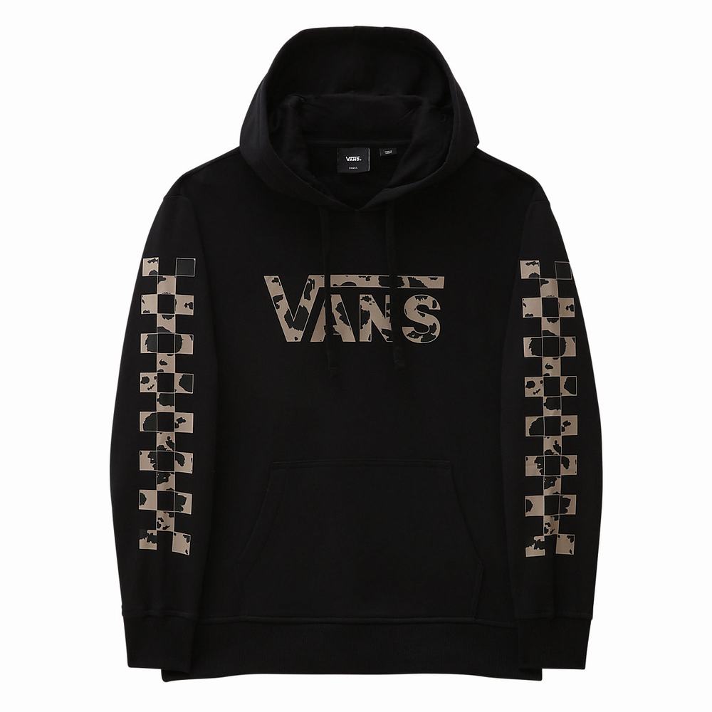 Sudadera Con Capucha Vans Dotty Check Mujer Negras | EZY145760