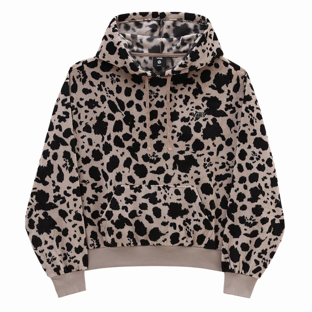 Sudadera Con Capucha Vans Dotty Check Mujer Negras | SCE167489