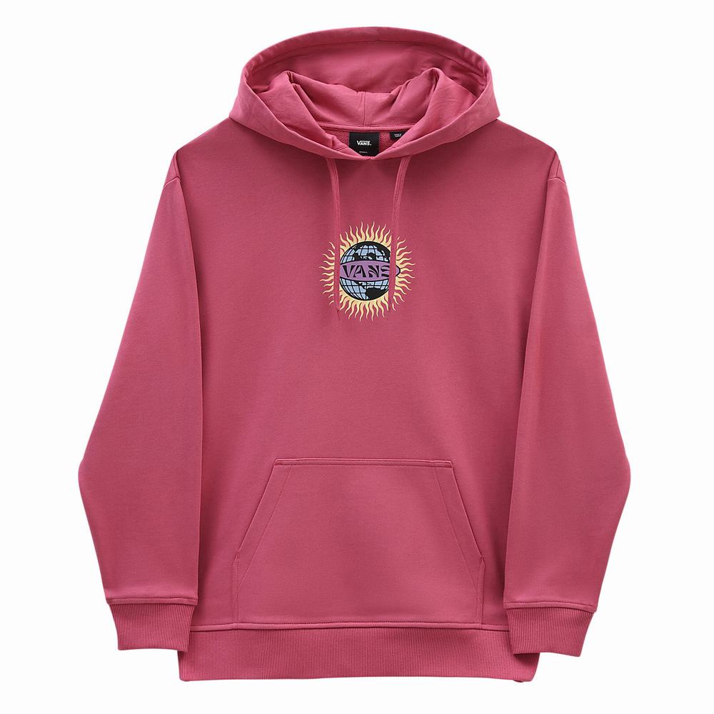 Sudadera Con Capucha Vans Earth & Sun Mujer Rosas | FKU053716