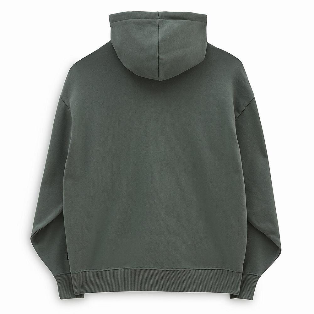 Sudadera Con Capucha Vans Flying V Mujer Verde | QDH860193