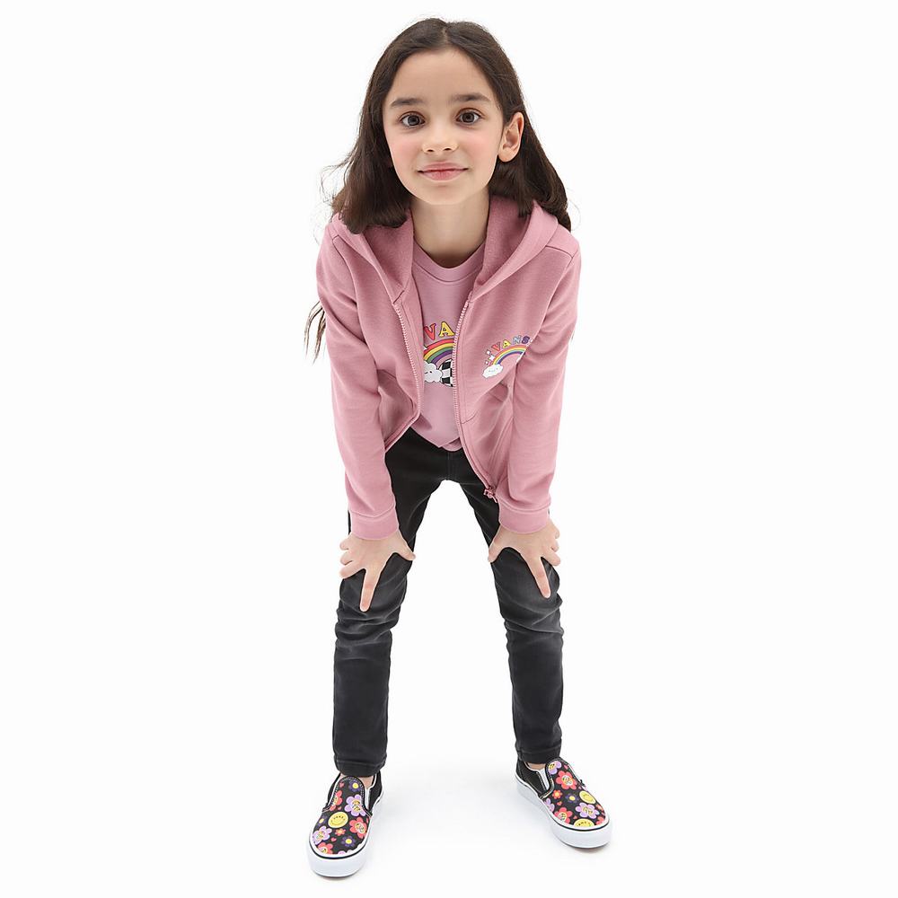 Sudadera Con Capucha Vans Happy Bow (2-8 years) Niños Rosas | SQU049718