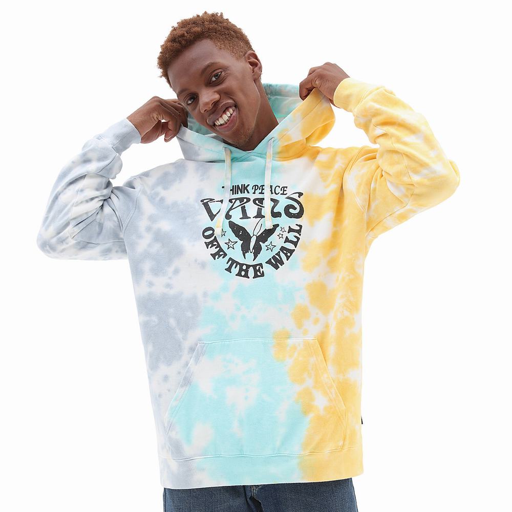 Sudadera Con Capucha Vans Happy Thoughts Tie Dye Hombre Multicolor | FKY078463