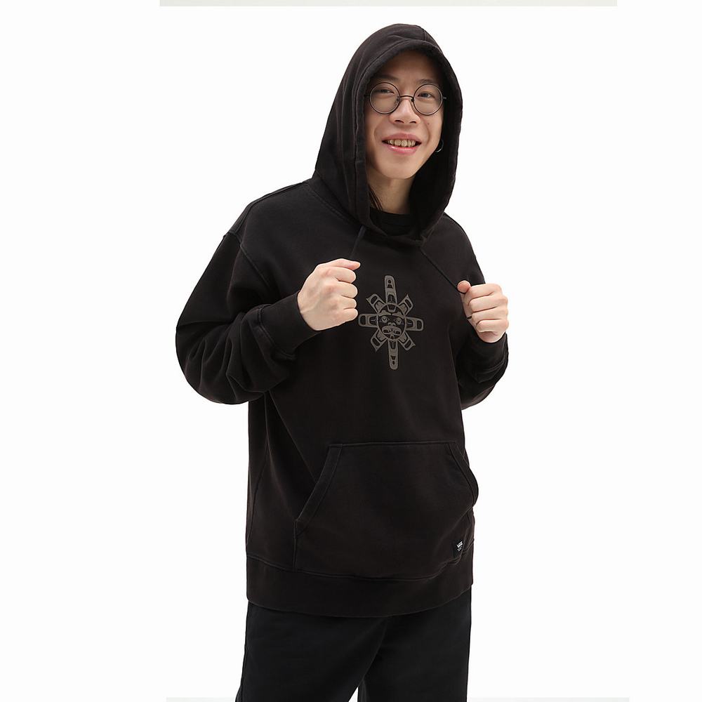 Sudadera Con Capucha Vans James Johnson Fleece Hombre Negras | ICD703982