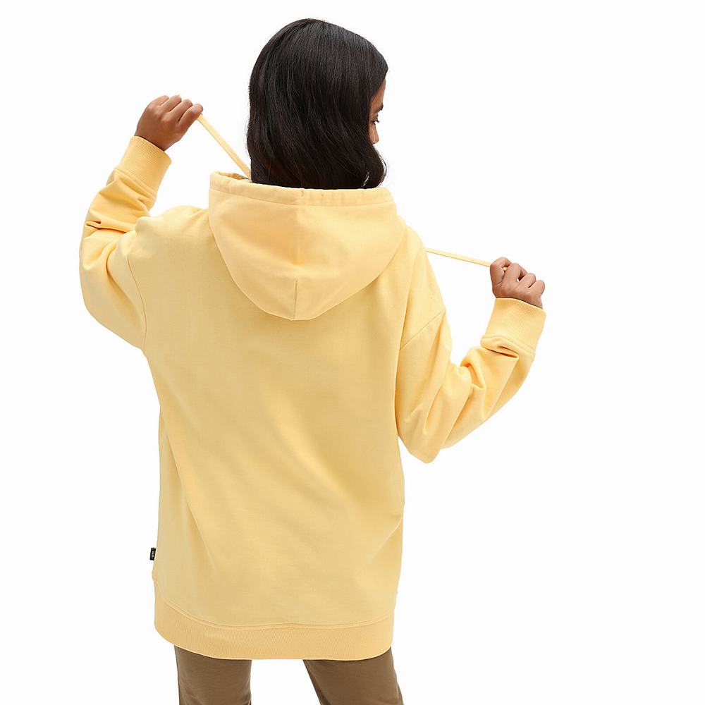 Sudadera Con Capucha Vans Lazy Daze Mujer Amarillo | EDS017642