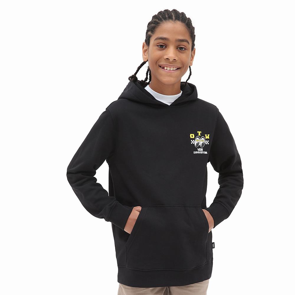 Sudadera Con Capucha Vans Mooneyes (8-14 years) Niños Negras | HEC931650