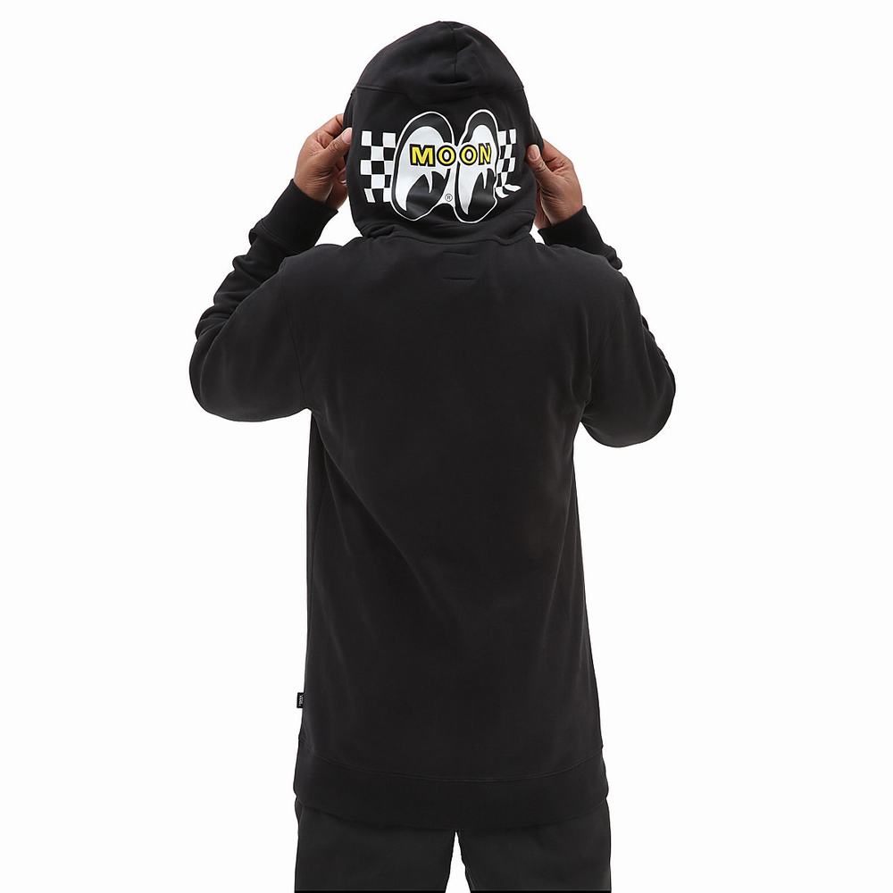 Sudadera Con Capucha Vans Mooneyes Fleece Hombre Negras | BEW038471