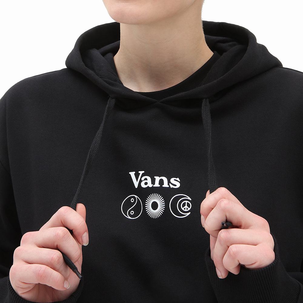 Sudadera Con Capucha Vans Natural OS Mujer Negras | TEJ934028