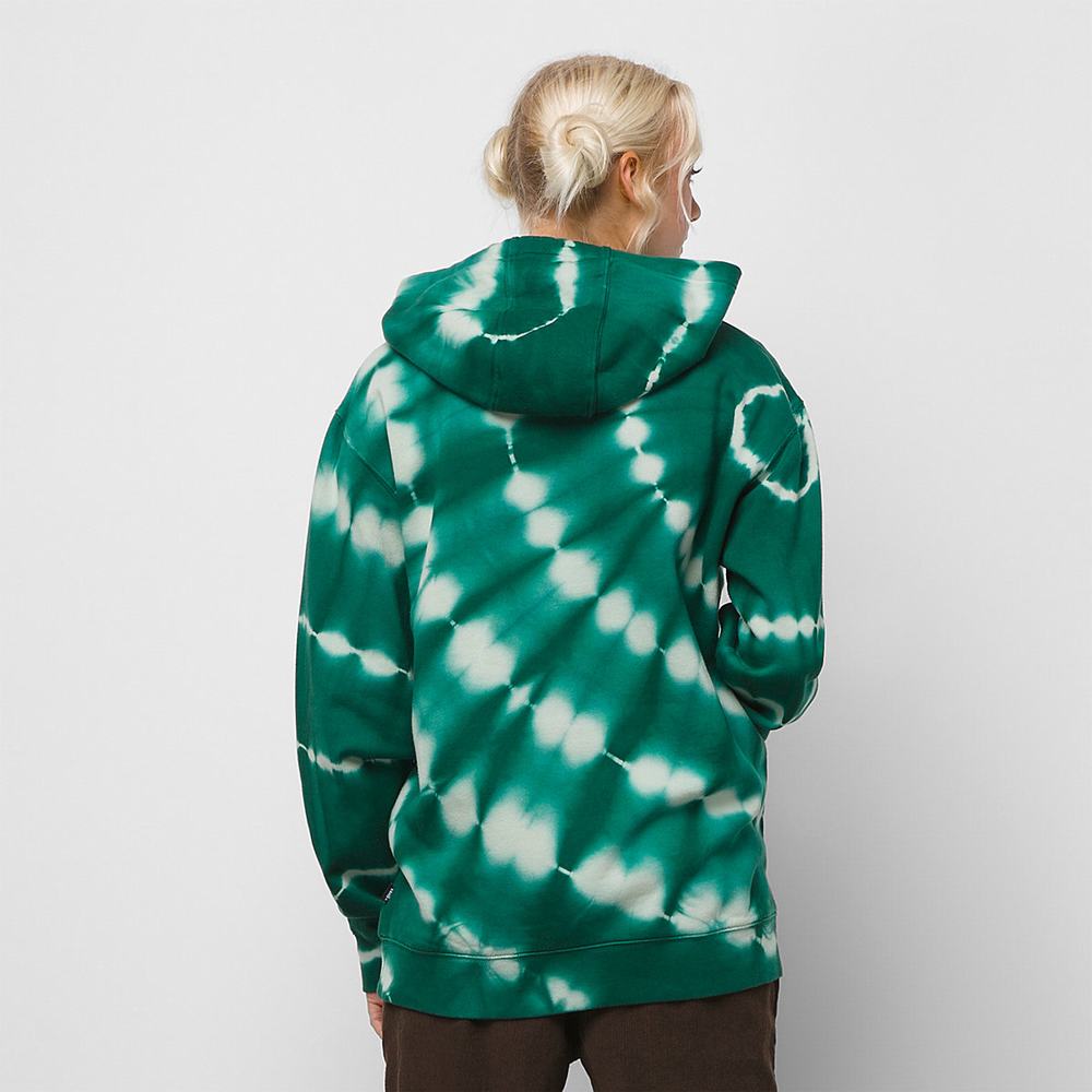 Sudadera Con Capucha Vans OTW Estampadas Tie Dye Hombre Verde | DVM973408