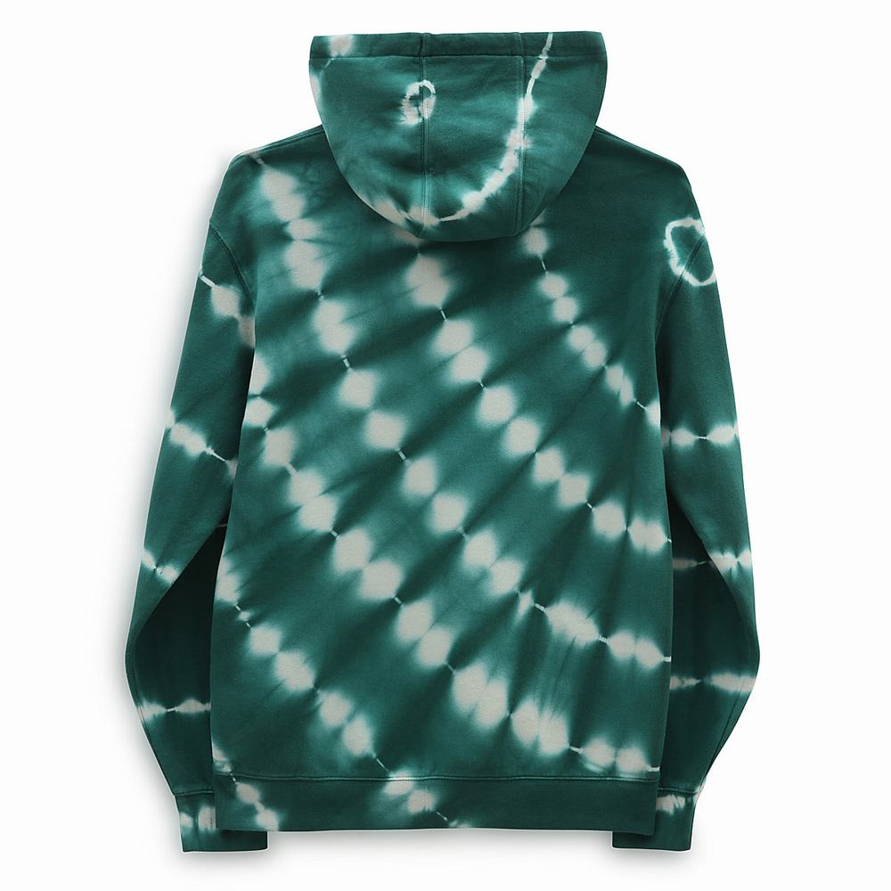 Sudadera Con Capucha Vans OTW Estampadas Tie Dye Hombre Verde | DVM973408